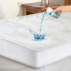 Underblanket Coral Fleece Fitted Mattress Protector - Beach Stone