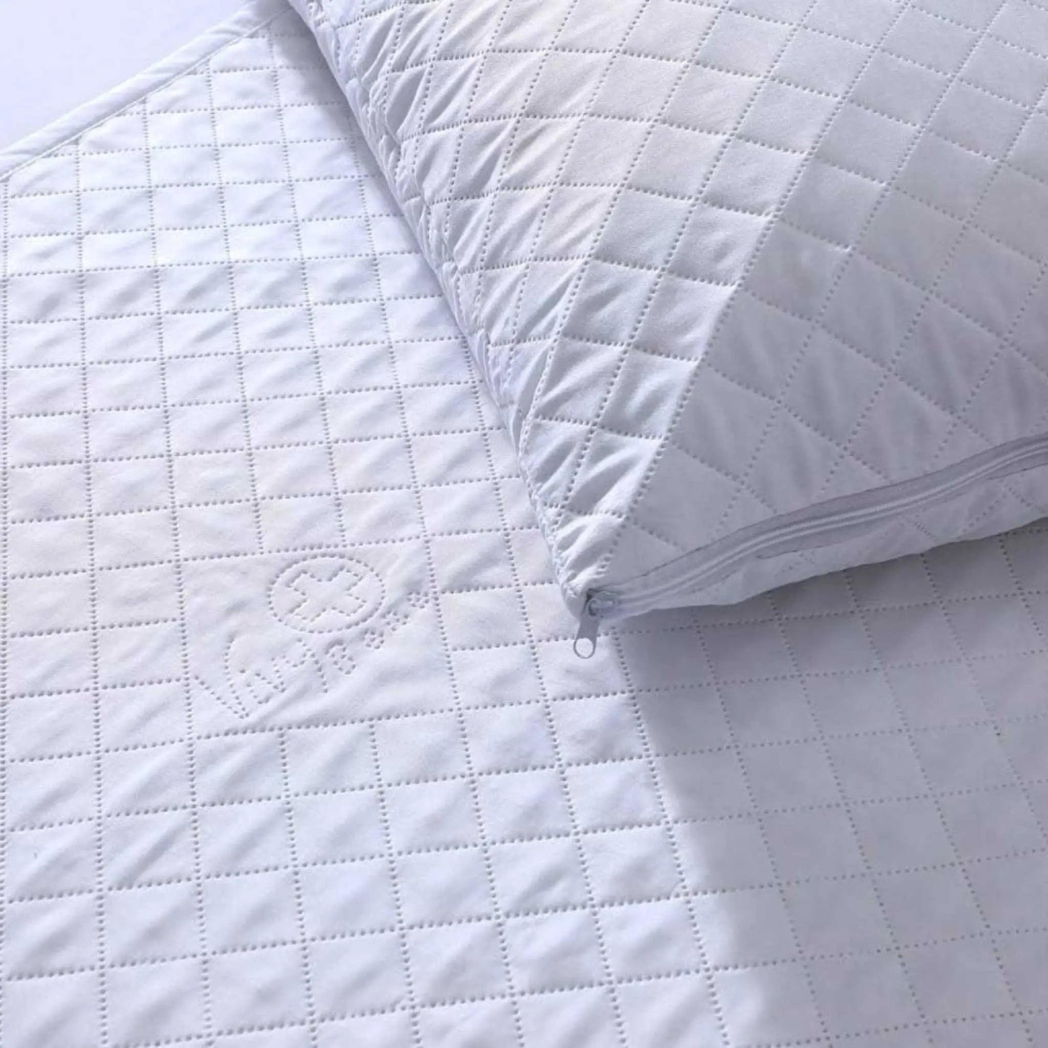 Quilted Diamond Pattern Extra Deep Fitted Sheet - Beach Stone